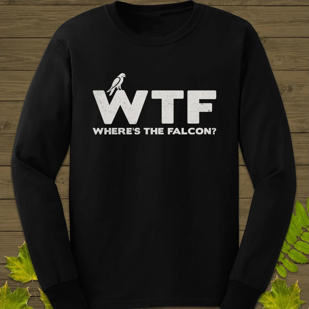 Where's The Falcon Long Sleeve Black