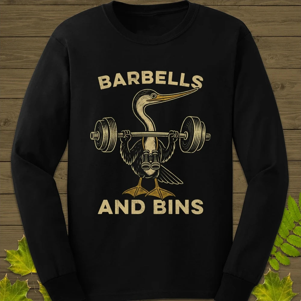 Barbells and Bins Long Sleeve Black
