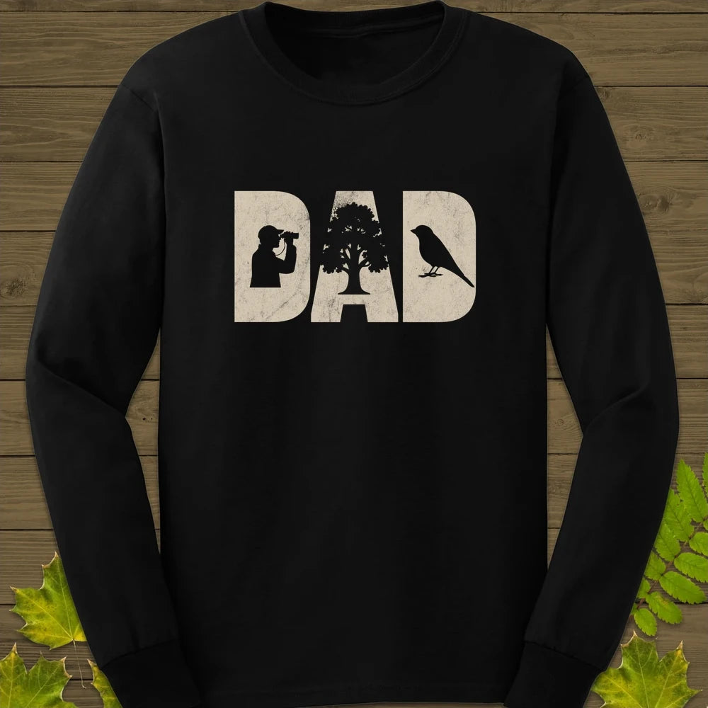 DAD Birder Long Sleeve Black