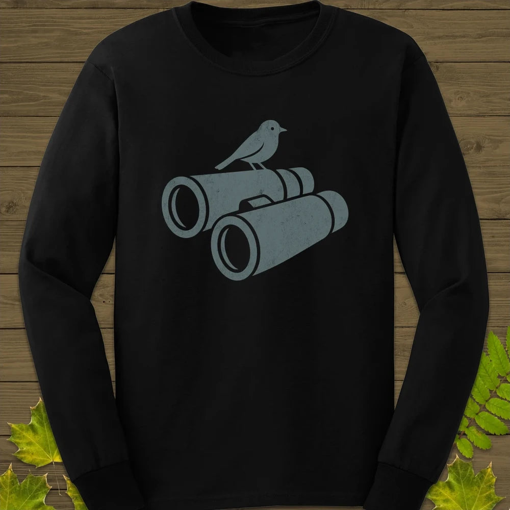Bird on Bins Long Sleeve Black