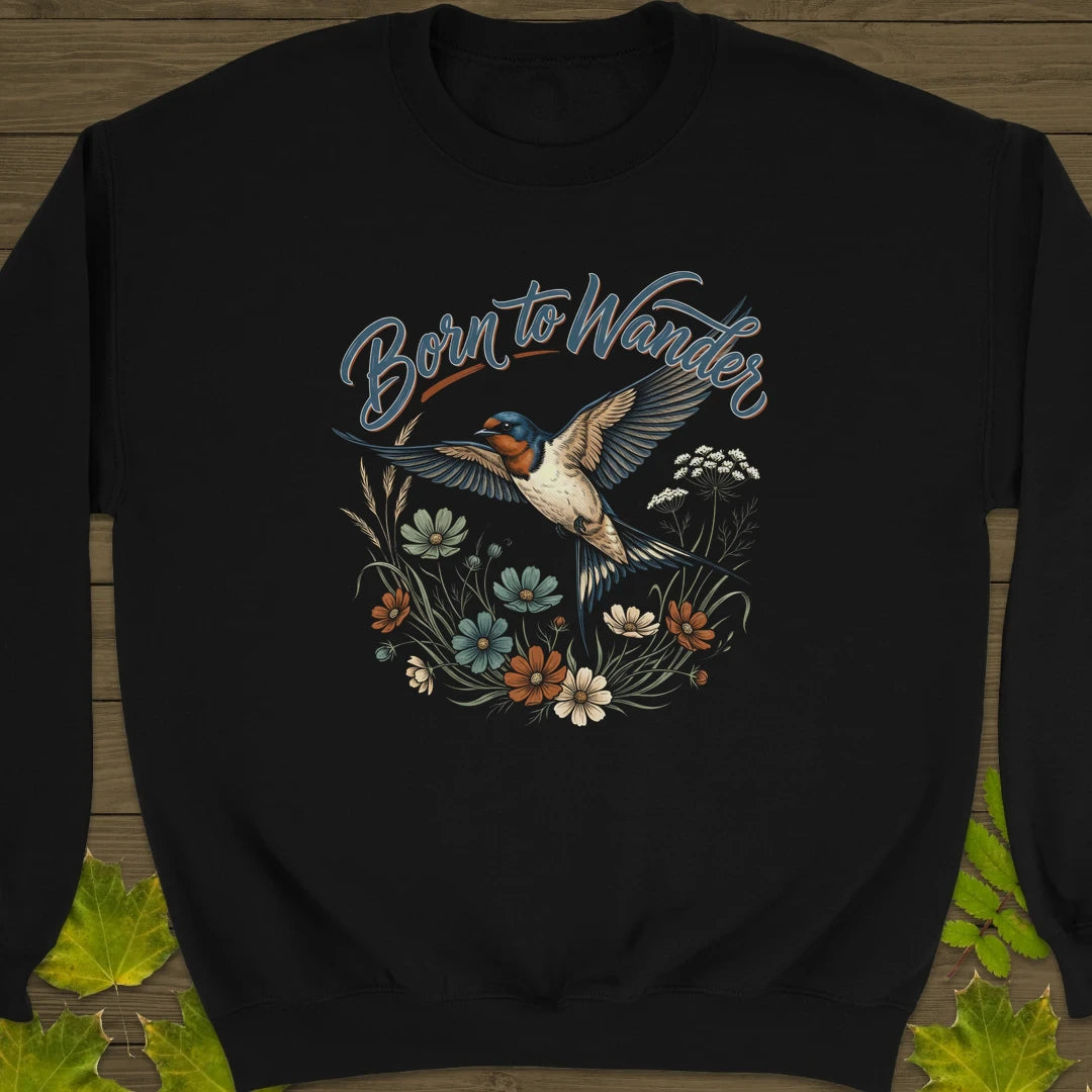 Born To Wander Sweatshirt Black