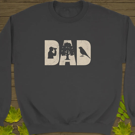 DAD Birder Crewneck Sweatshirt Charcoal