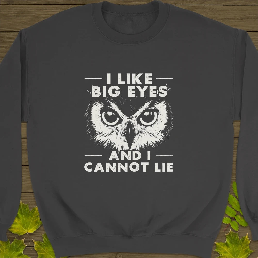 Like Big Eyes Crewneck Sweatshirt Charcoal