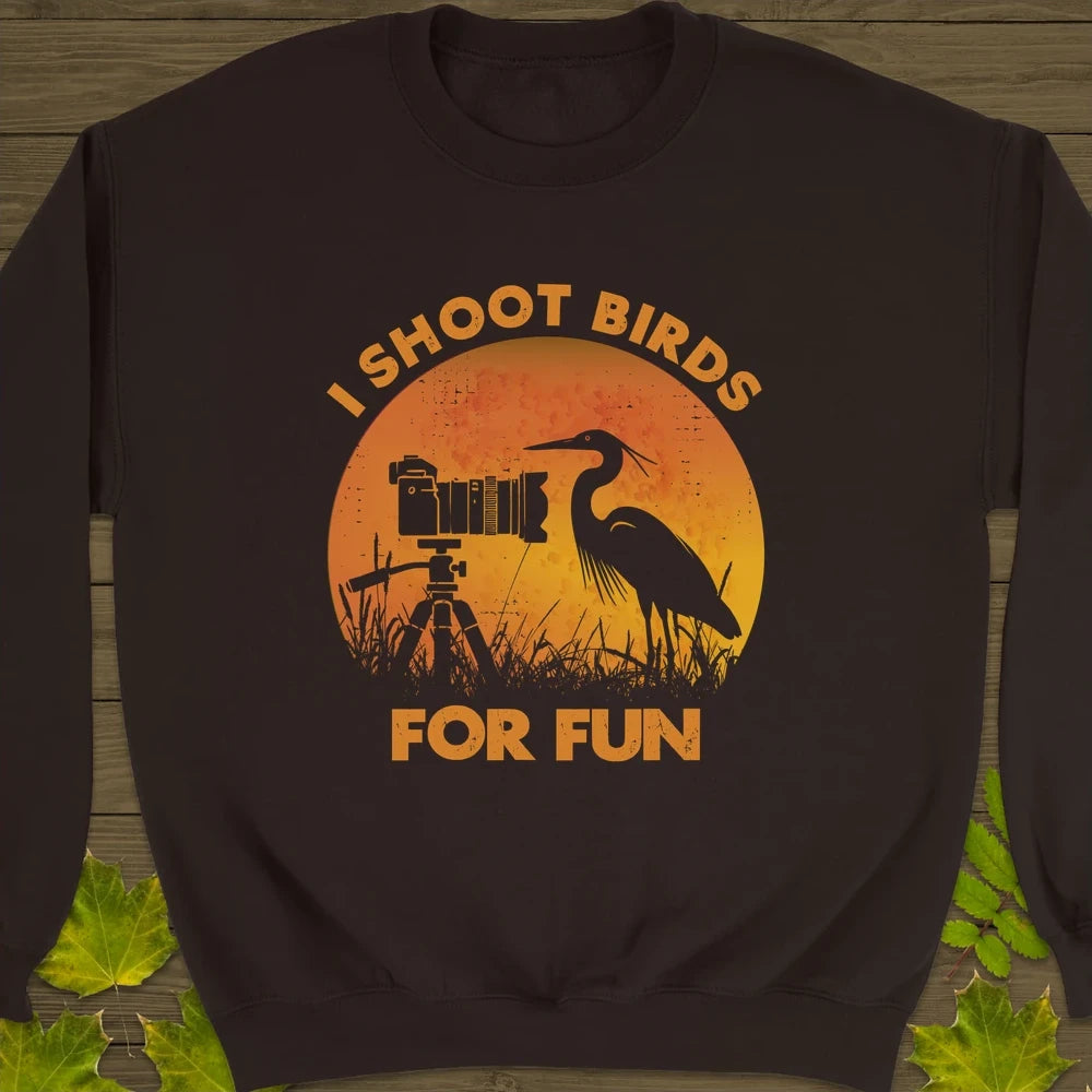 I Shoot Birds Crewneck Sweatshirt Dark Chocolate