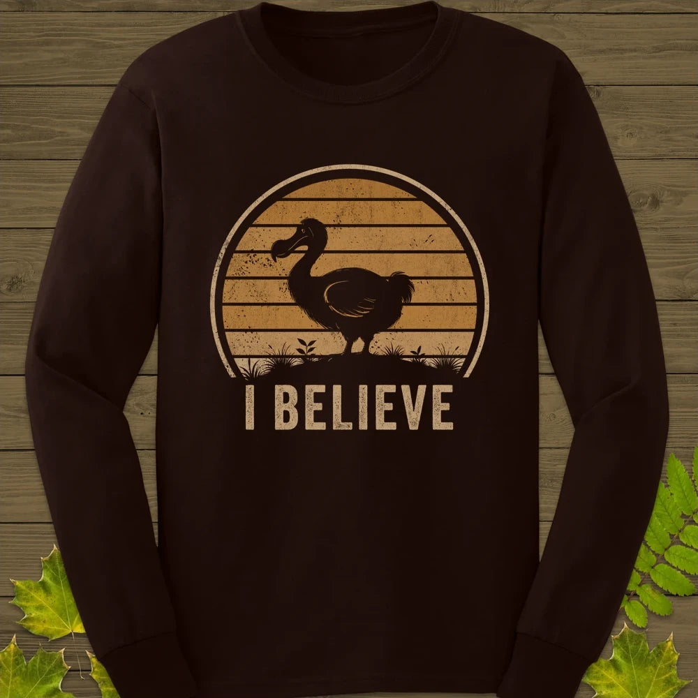 I Believe Long Sleeve Dark Chocolate