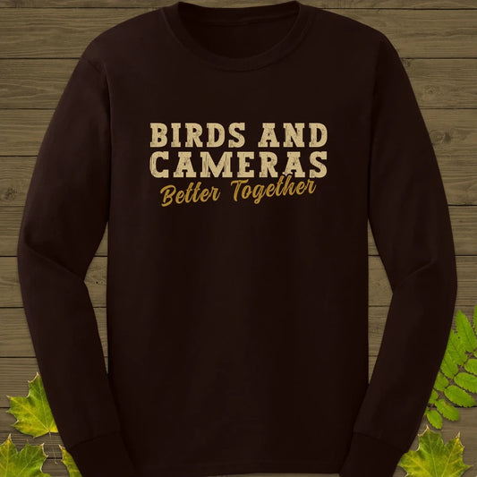 Birds And Cameras Long Sleeve Dark Chocolate