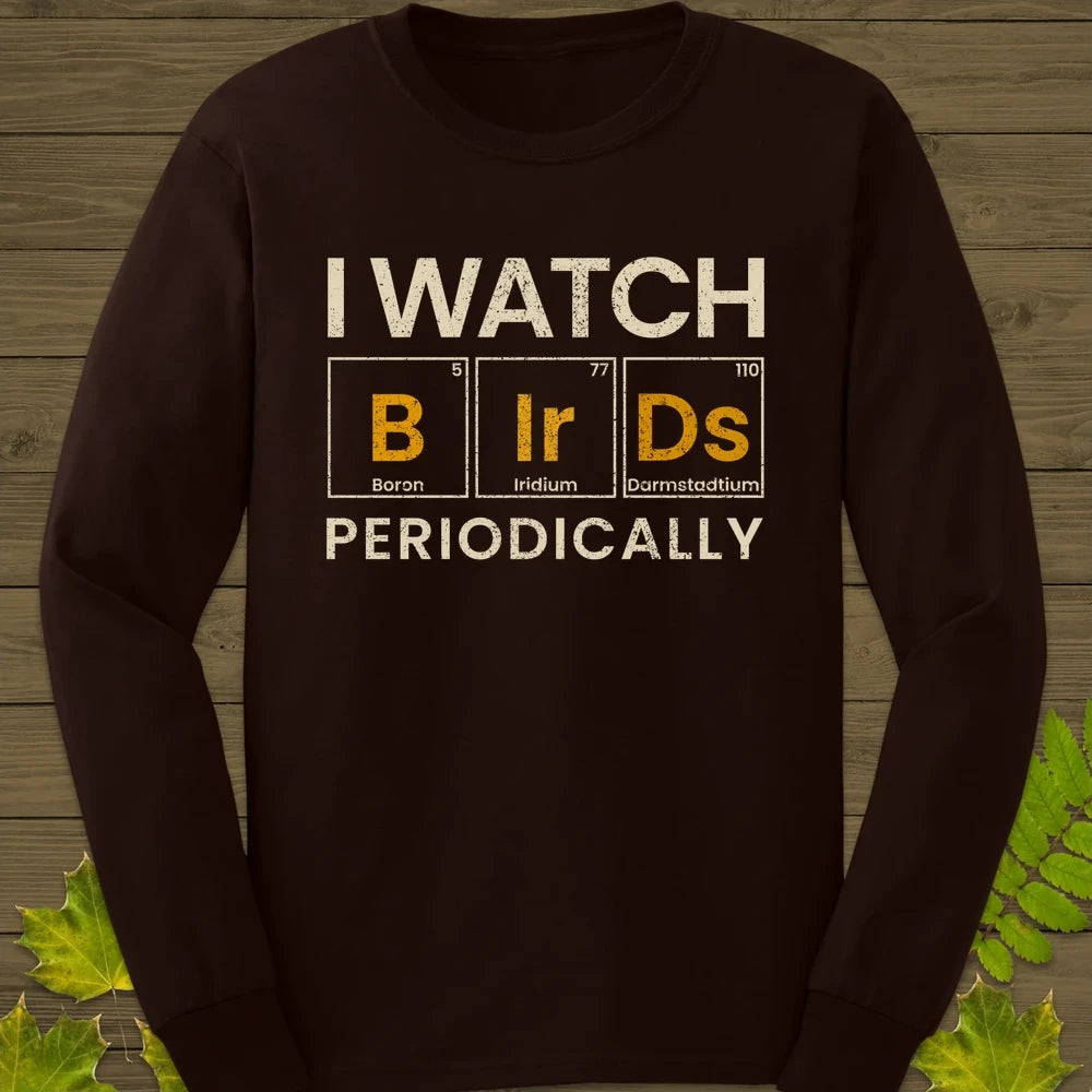 Watch Birds Periodically Long Sleeve Dark Chocolate