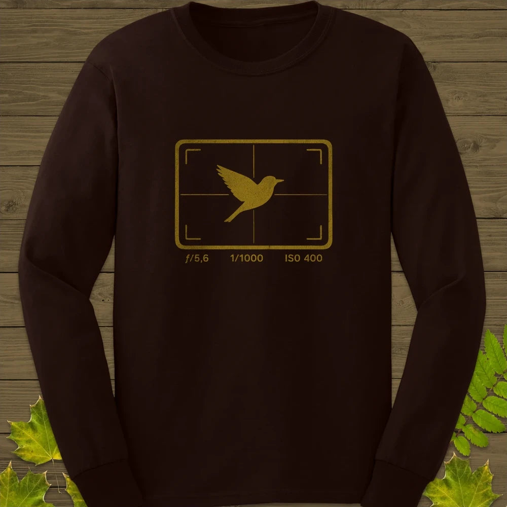 ISO 400 Bird Photography Long Sleeve Dark Chocolate