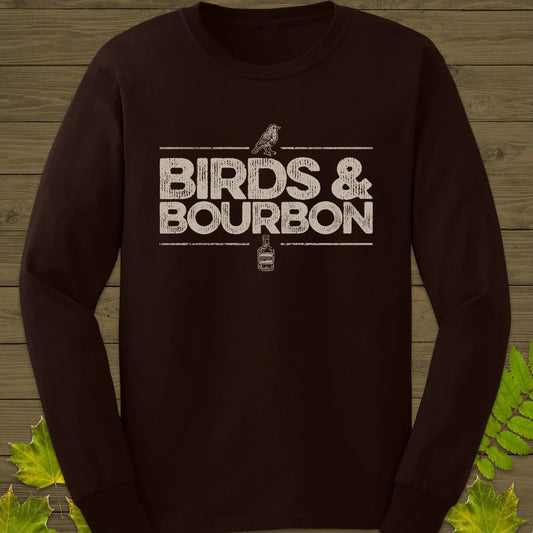 Birds & Bourbon Long Sleeve Dark Chocolate