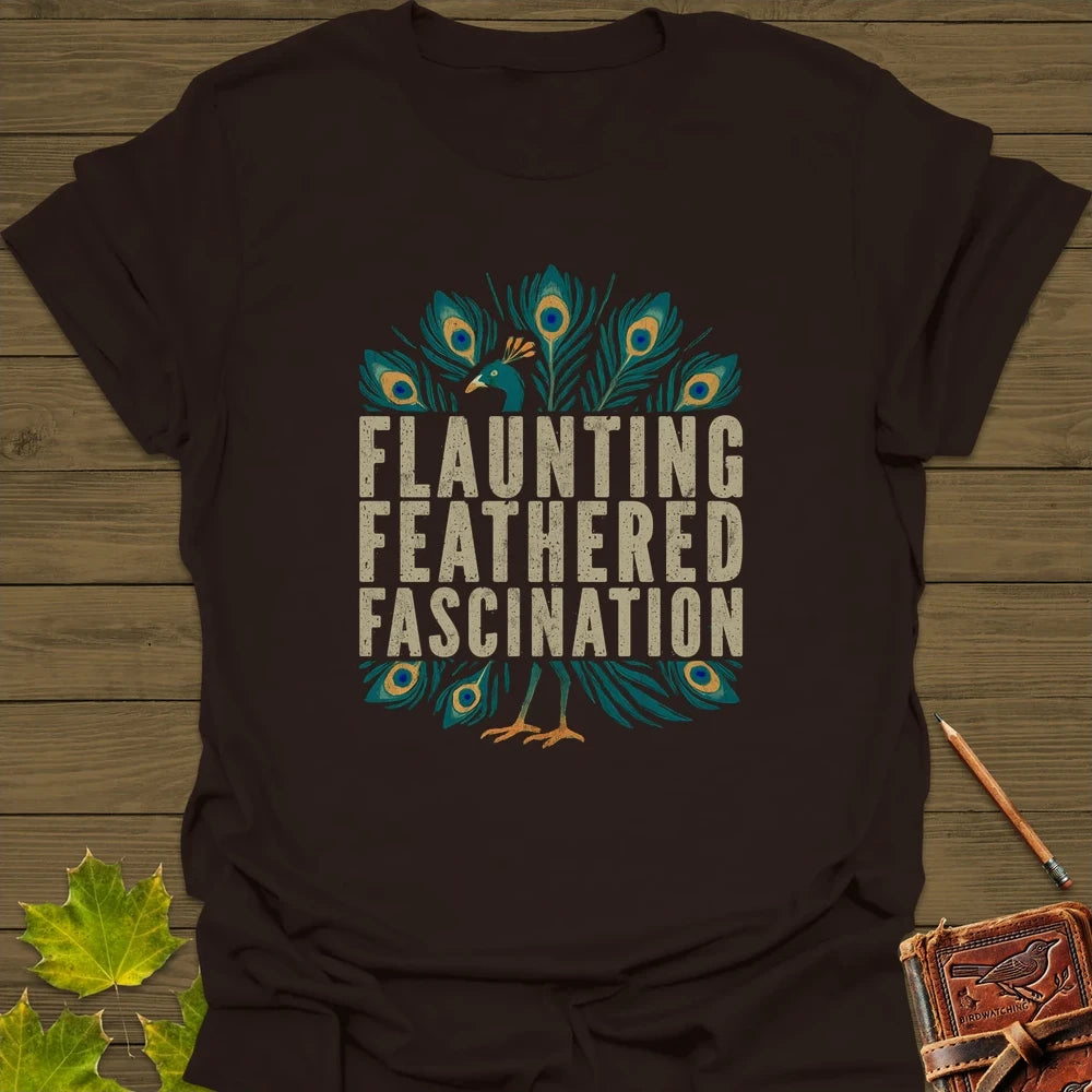 Feathered Fascination T-Shirt Dark Chocolate