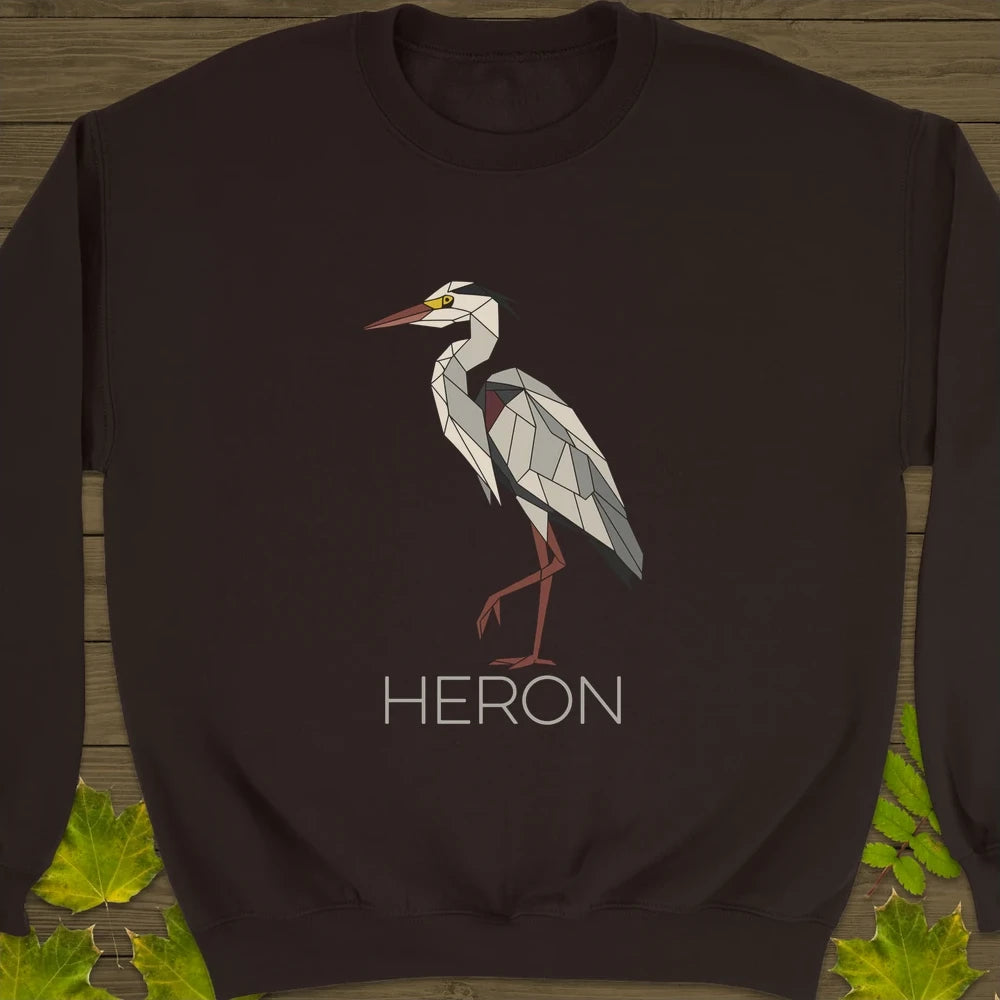 Heron Haze Crewneck Sweatshirt Dark Chocolate