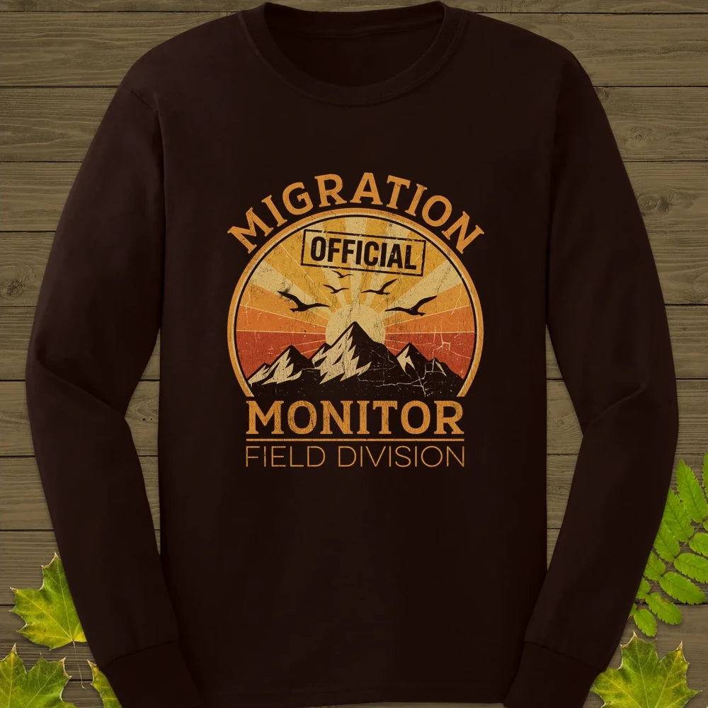 Migration Monitor Long Sleeve Dark Chocolate