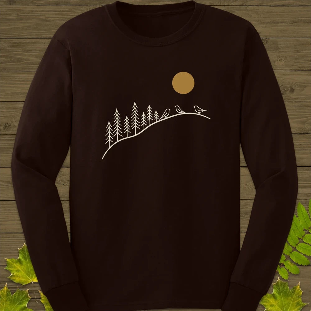 Morning Perch Long Sleeve Dark Chocolate