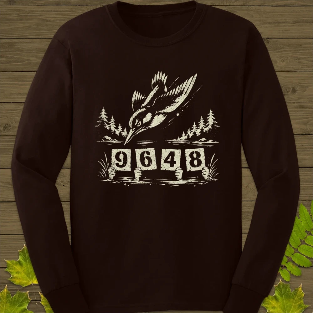 Kingfisher Dive Long Sleeve Dark Chocolate