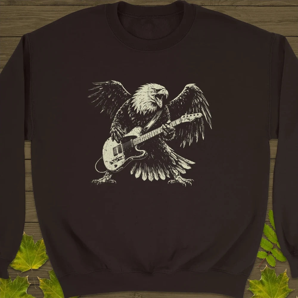 Eagle Guitar Hero Sweatshirt Dark Chocolate