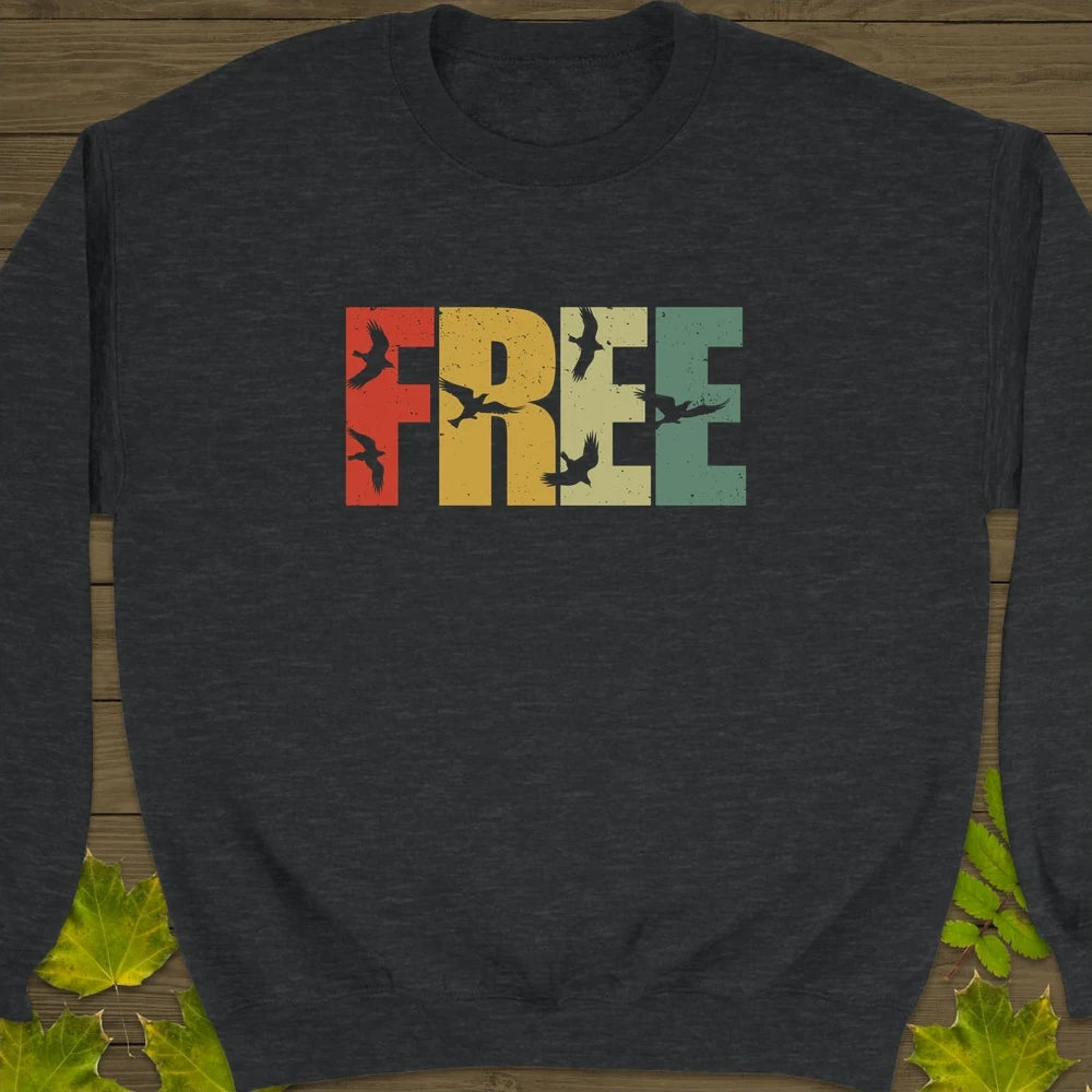 Fly Free Crewneck Sweatshirt Dark Heather