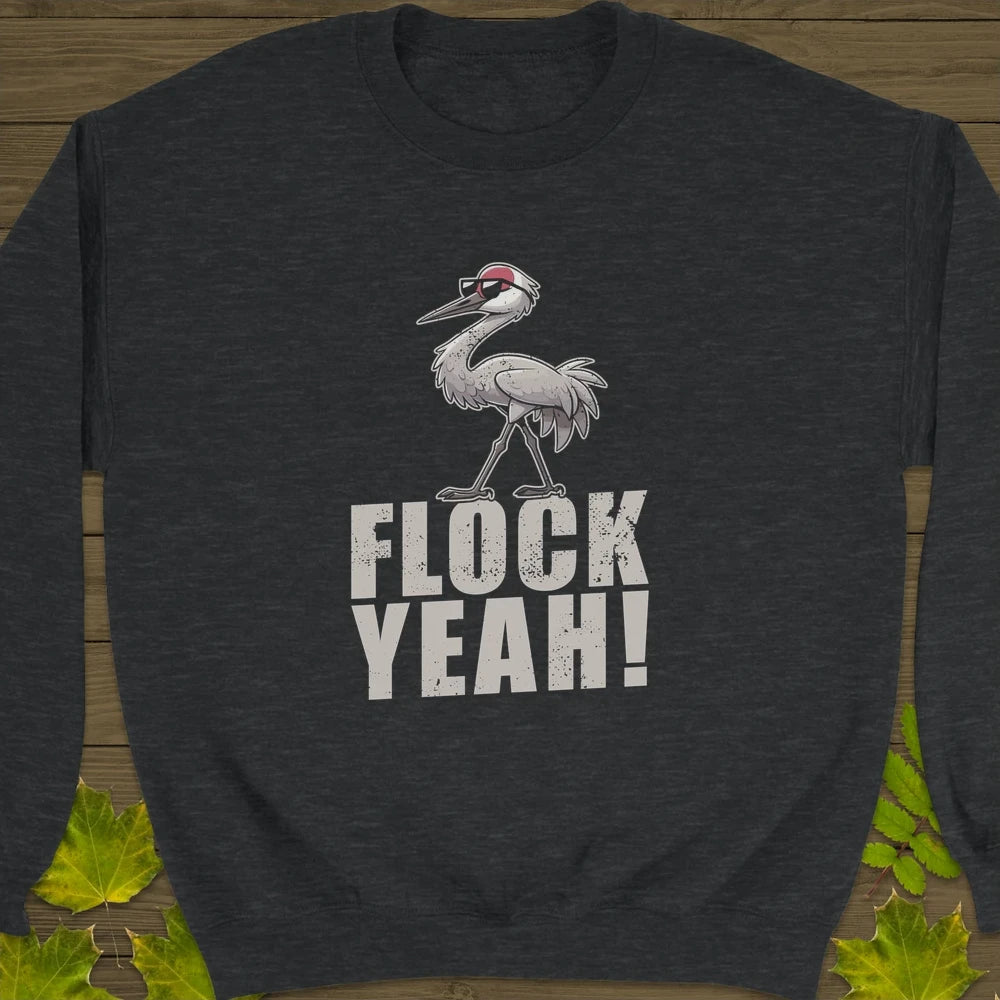 Flock Yeah Crewneck Sweatshirt Dark Heather