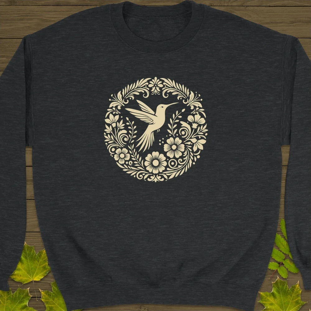 Graceful Flight Crewneck Sweatshirt Dark Heather