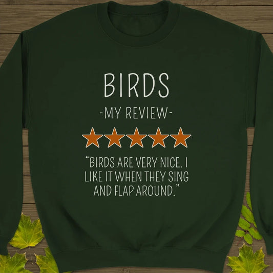 My Bird Review Crewneck Sweatshirt Forest Green