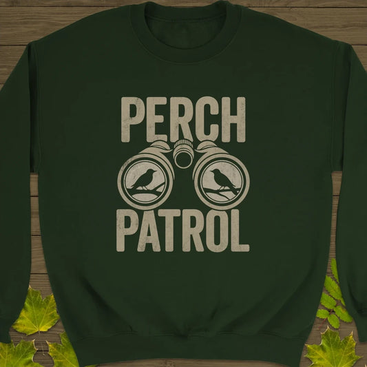 Perch Patrol Crewneck Sweatshirt Forest Green