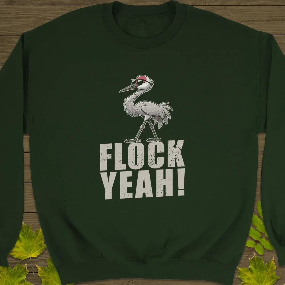 Flock Yeah Crewneck Sweatshirt Forest Green