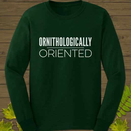 Ornithologically Oriented Long Sleeve Forest Green