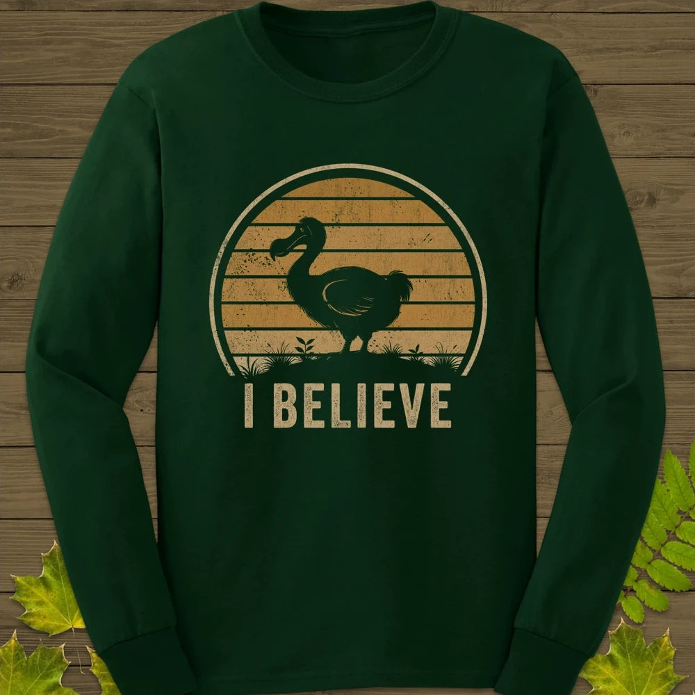 I Believe Long Sleeve Forest Green