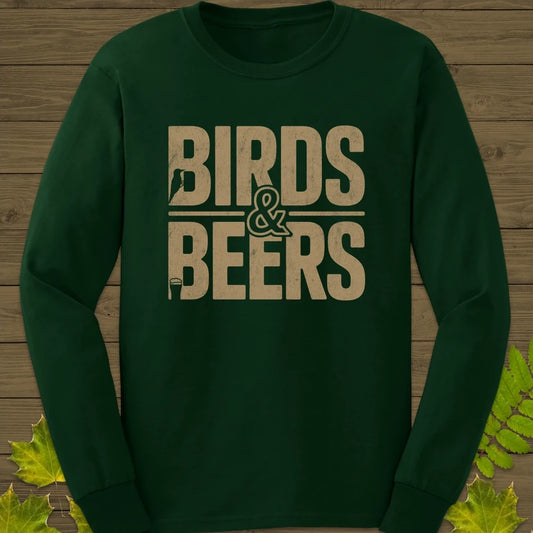 Birds & Beers Long Sleeve Forest Green