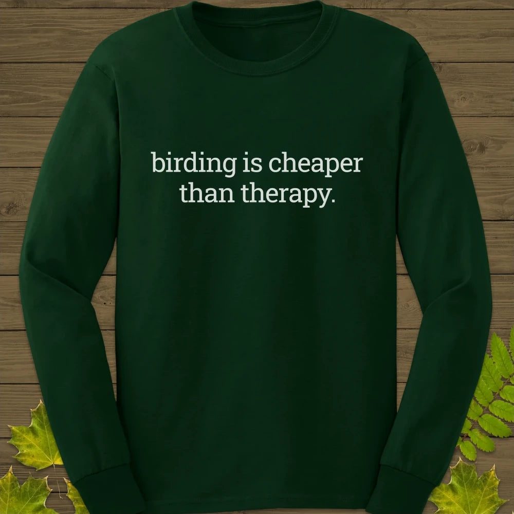 Birding Therapy Long Sleeve Forest Green