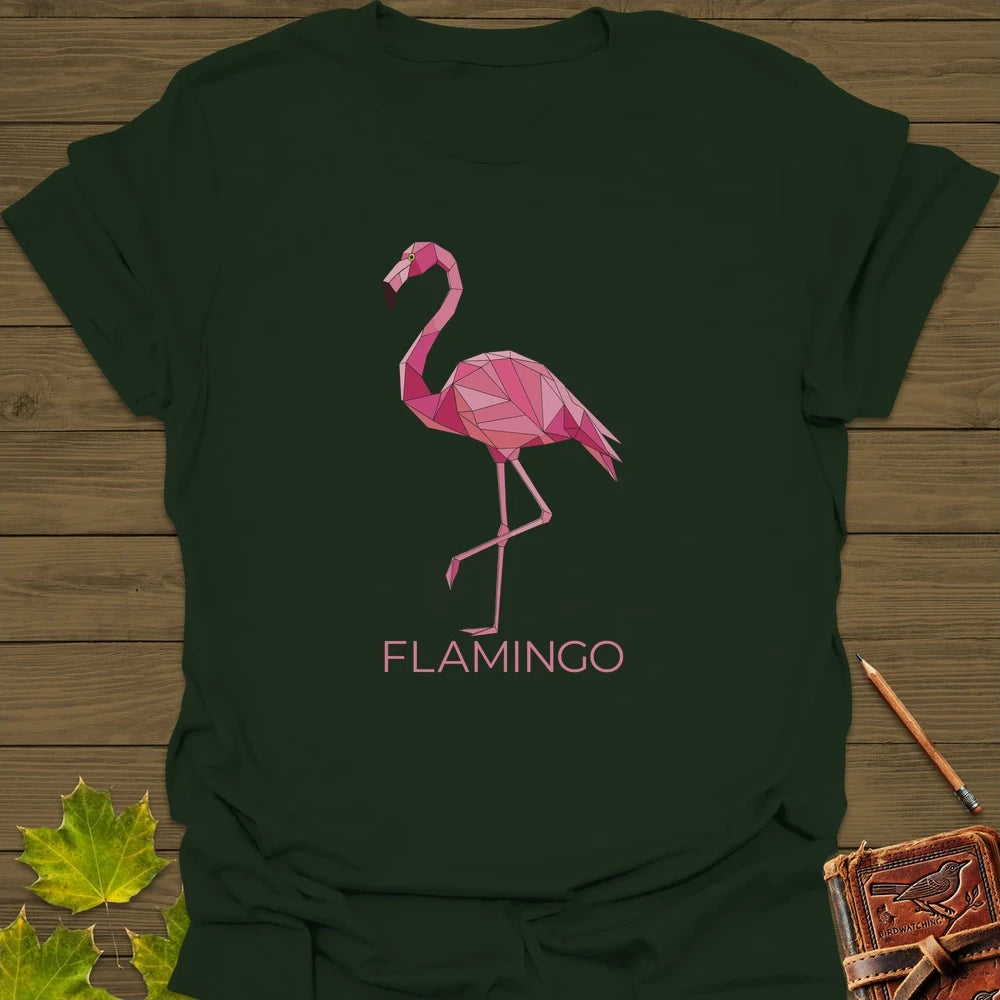 Flamingo Flair T-Shirt Forest Green