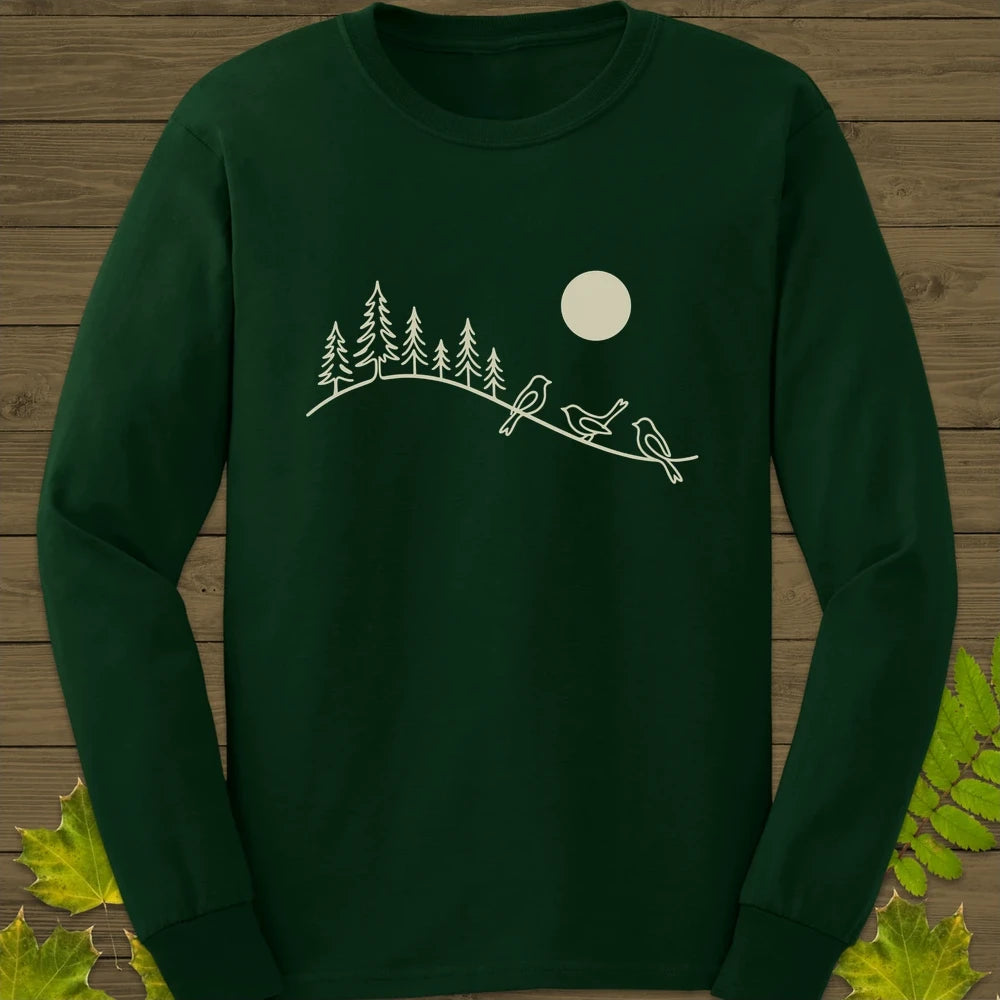 Serene Forest Long Sleeve Forest Green