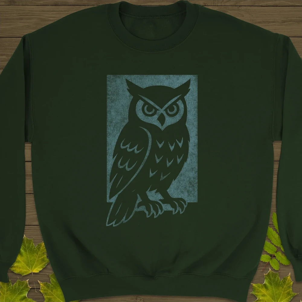 Shadow Owl Sweatshirt Forest Green