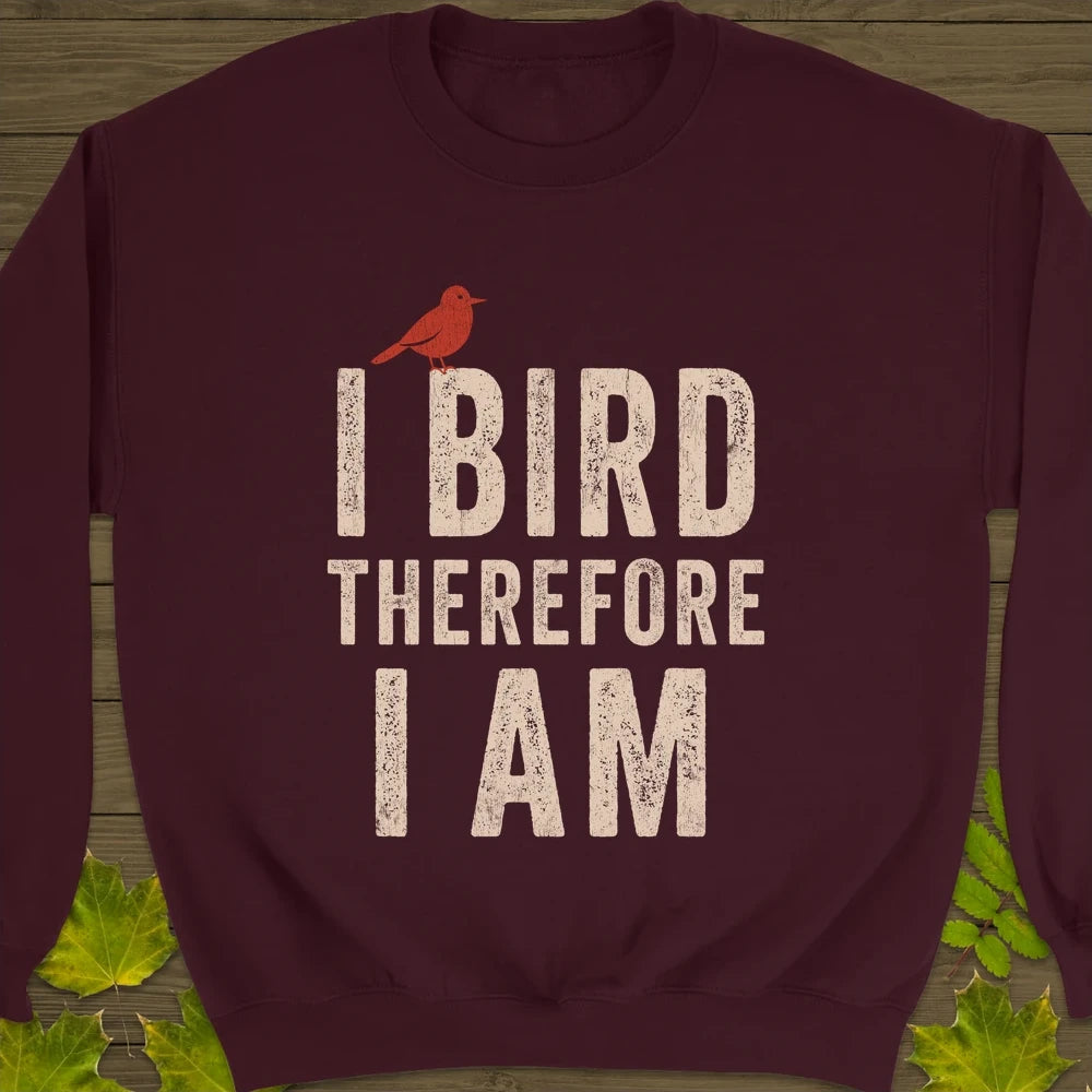 I Bird Crewneck Sweatshirt Maroon