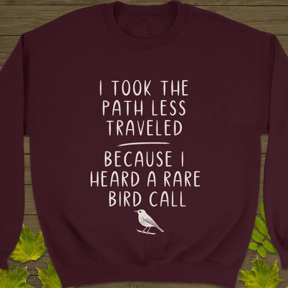 Path Less Traveled Crewneck Sweatshirt Maroon
