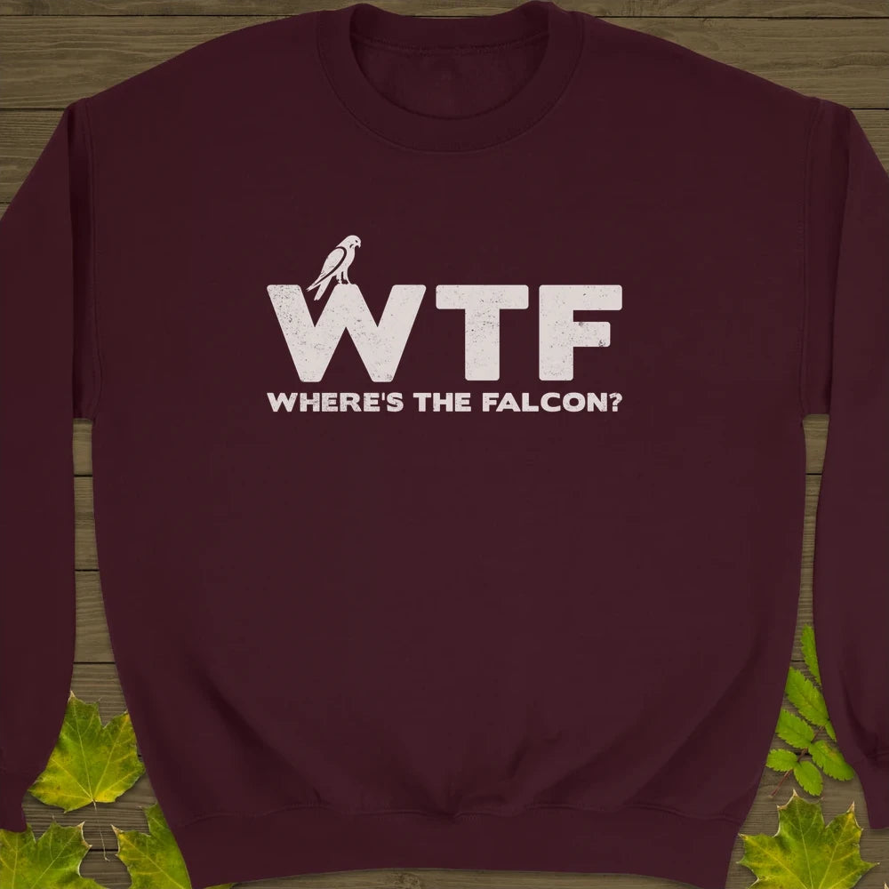 Where's The Falcon Crewneck Sweatshirt Maroon