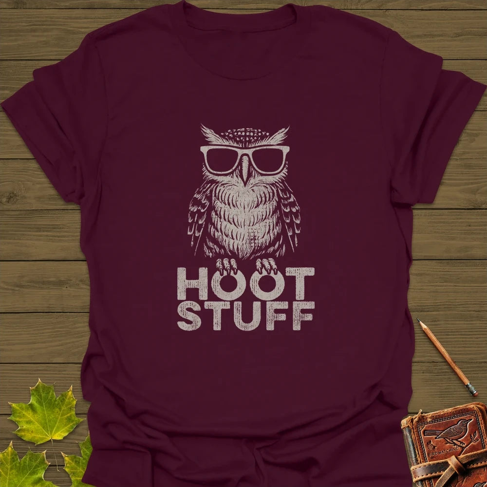Hoot Stuff T-Shirt Maroon