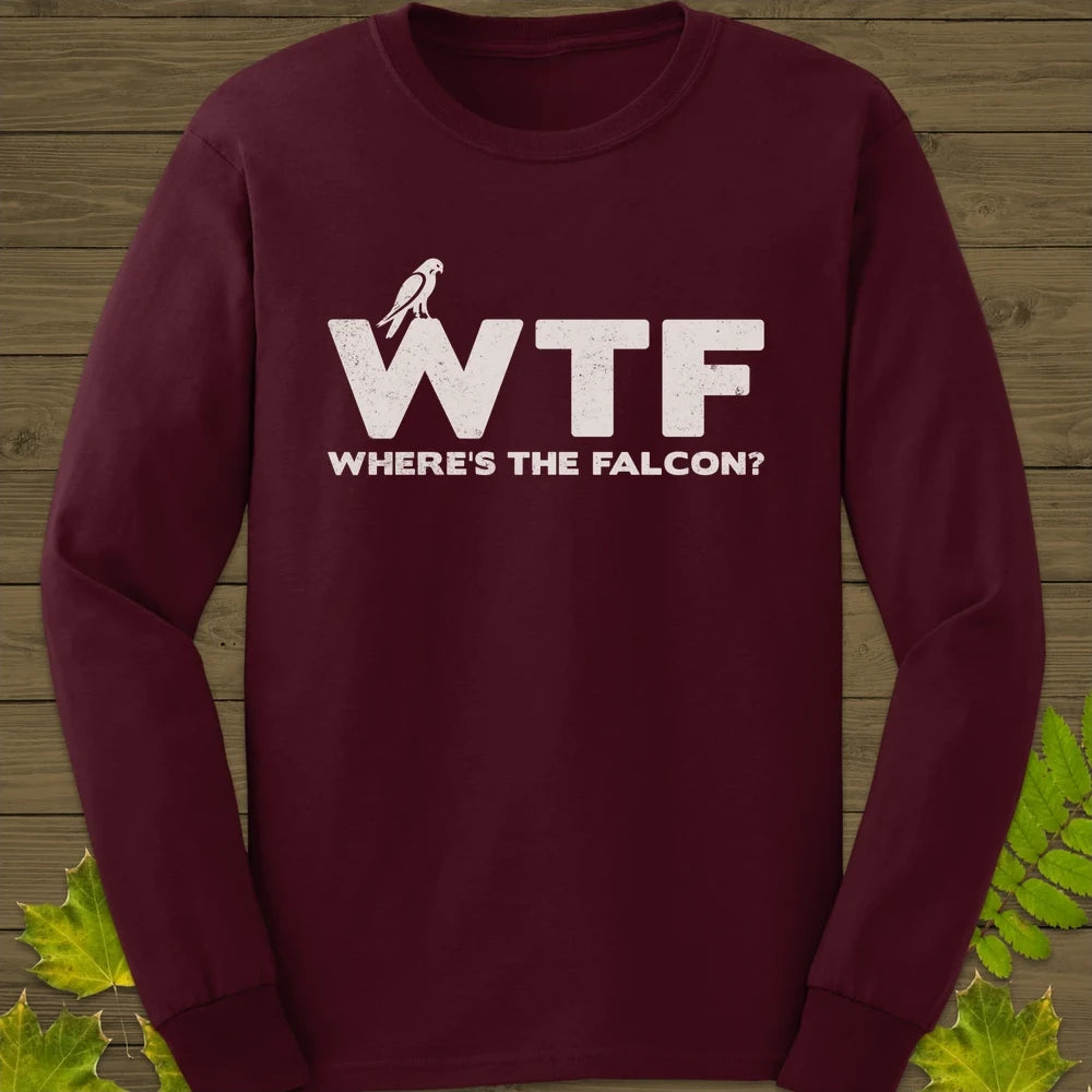 Where's The Falcon Long Sleeve Maroon