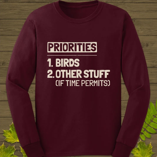 Priorities Long Sleeve Maroon