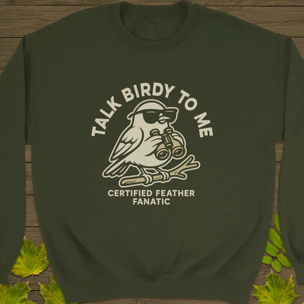 Talk Birdy Crewneck Sweatshirt Military Green