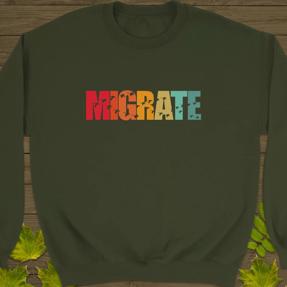 Migrate Crewneck Sweatshirt Military Green