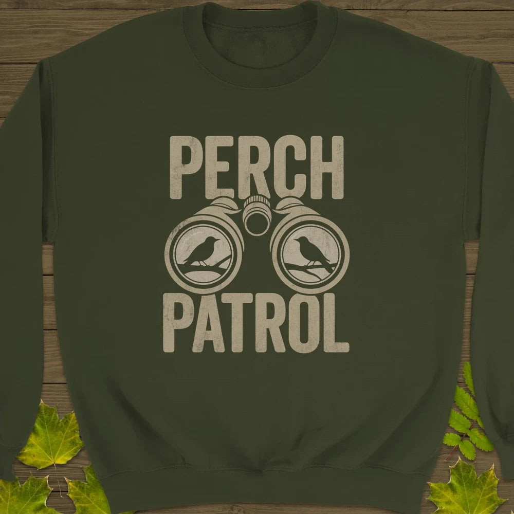 Perch Patrol Crewneck Sweatshirt Military Green