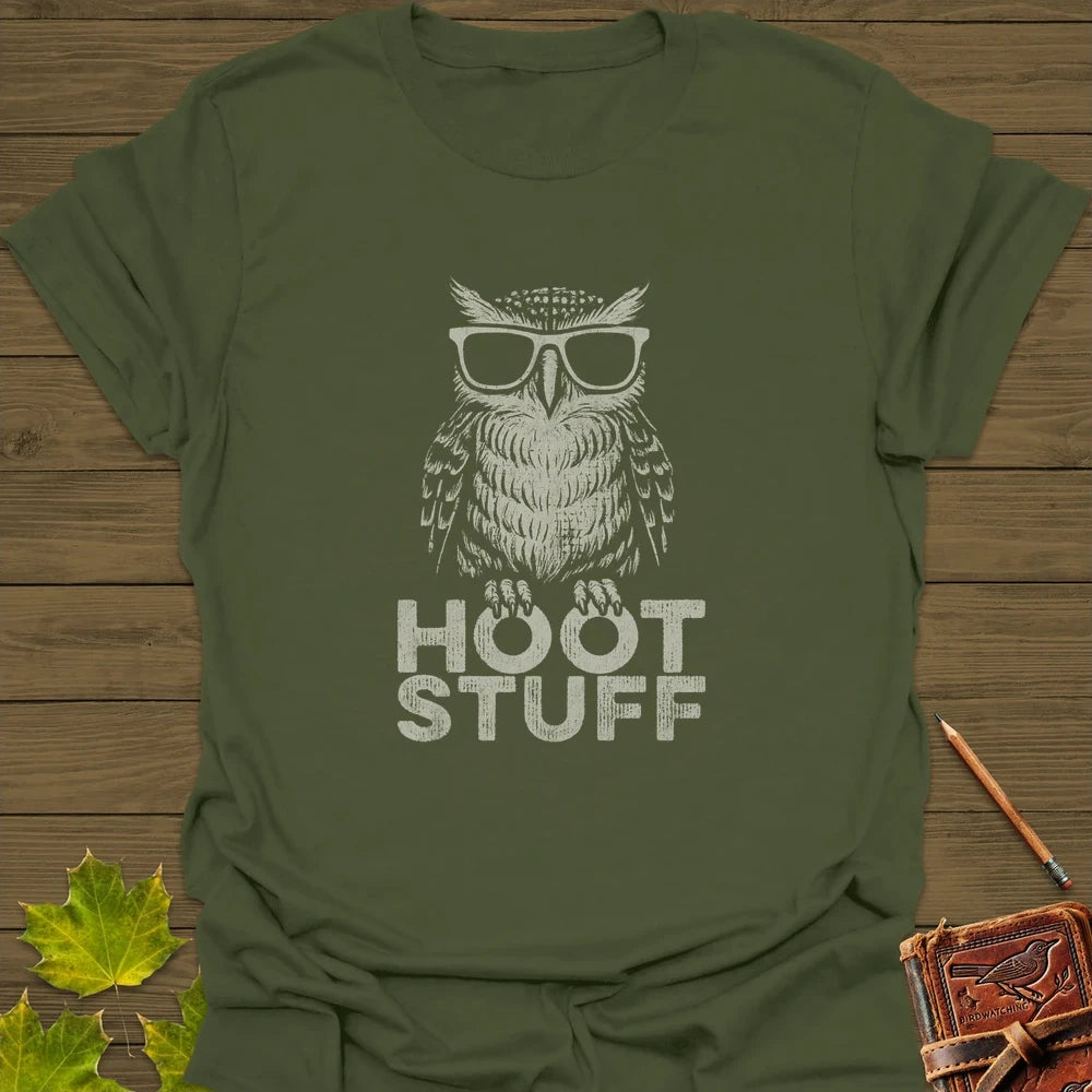 Hoot Stuff T-Shirt Military Green