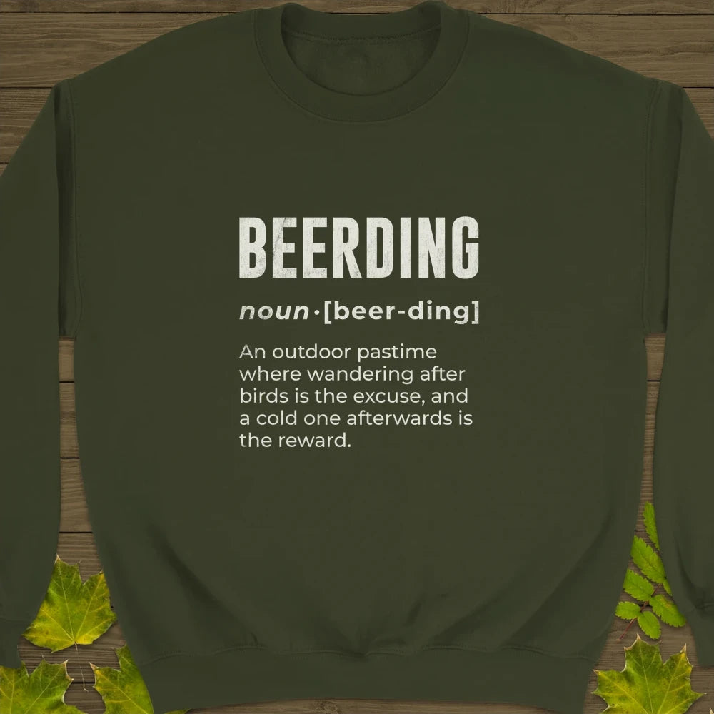 Beerding Definition Crewneck Sweatshirt Military Green