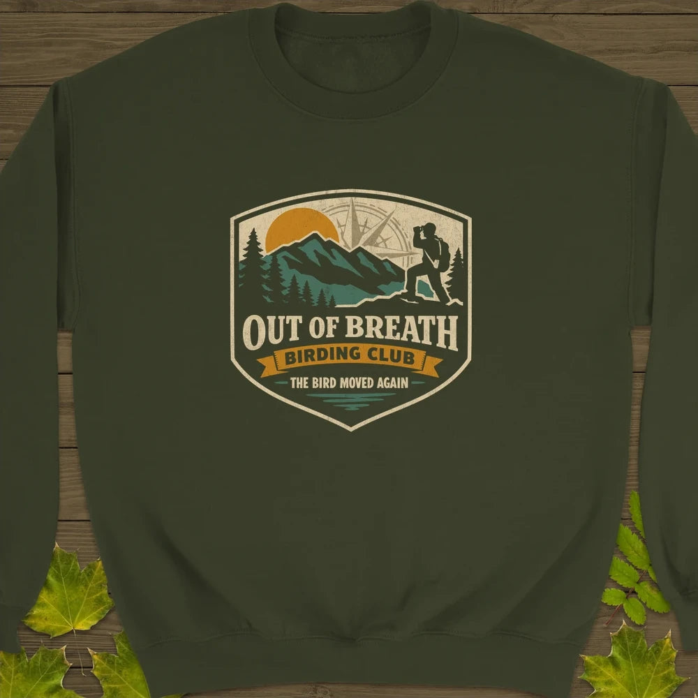 Out Of Breath Sweatshirt Military Green