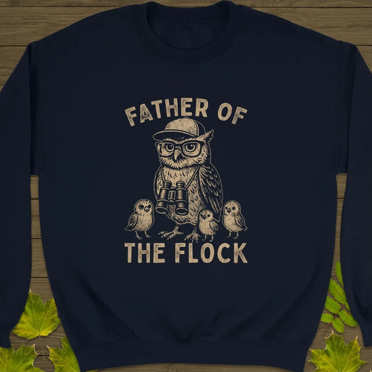 Father Of The Flock Crewneck Sweatshirt Navy