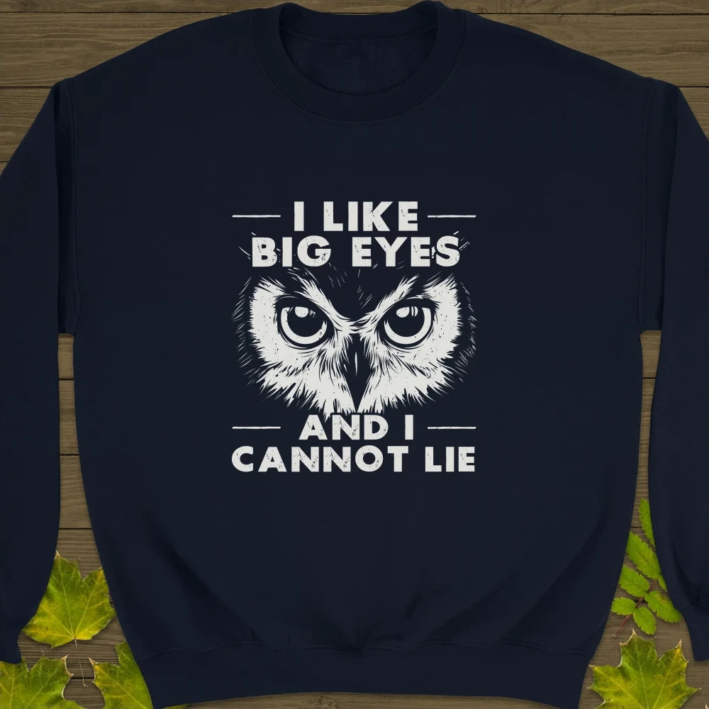 Like Big Eyes Crewneck Sweatshirt Navy