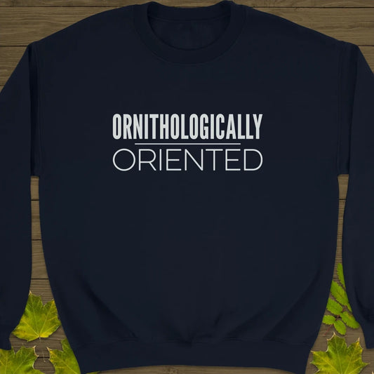 Ornithologically Oriented Crewneck Sweatshirt Navy