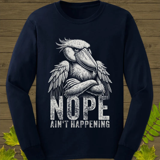 Nope Stork Long Sleeve Navy