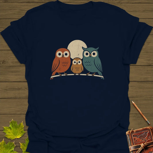 Moonlight Owls T-Shirt Navy