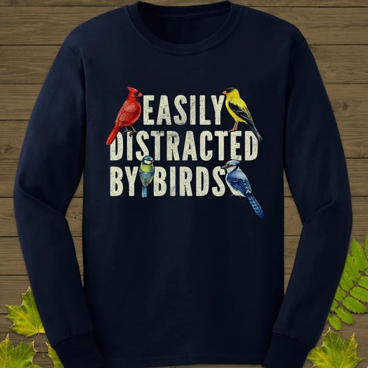 Easily Distracted Long Sleeve Navy